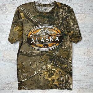 RealTree ACE Men’s Peak Performance Alaska Camouflage T-Shirt Size Small